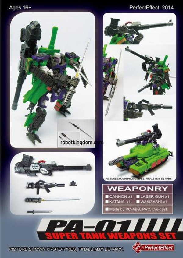 Perfect Effect New Upgrades For Megatron, Bludgeon, Gigatron Tanks Figures Add New Heads And Weapons  (1 of 3)